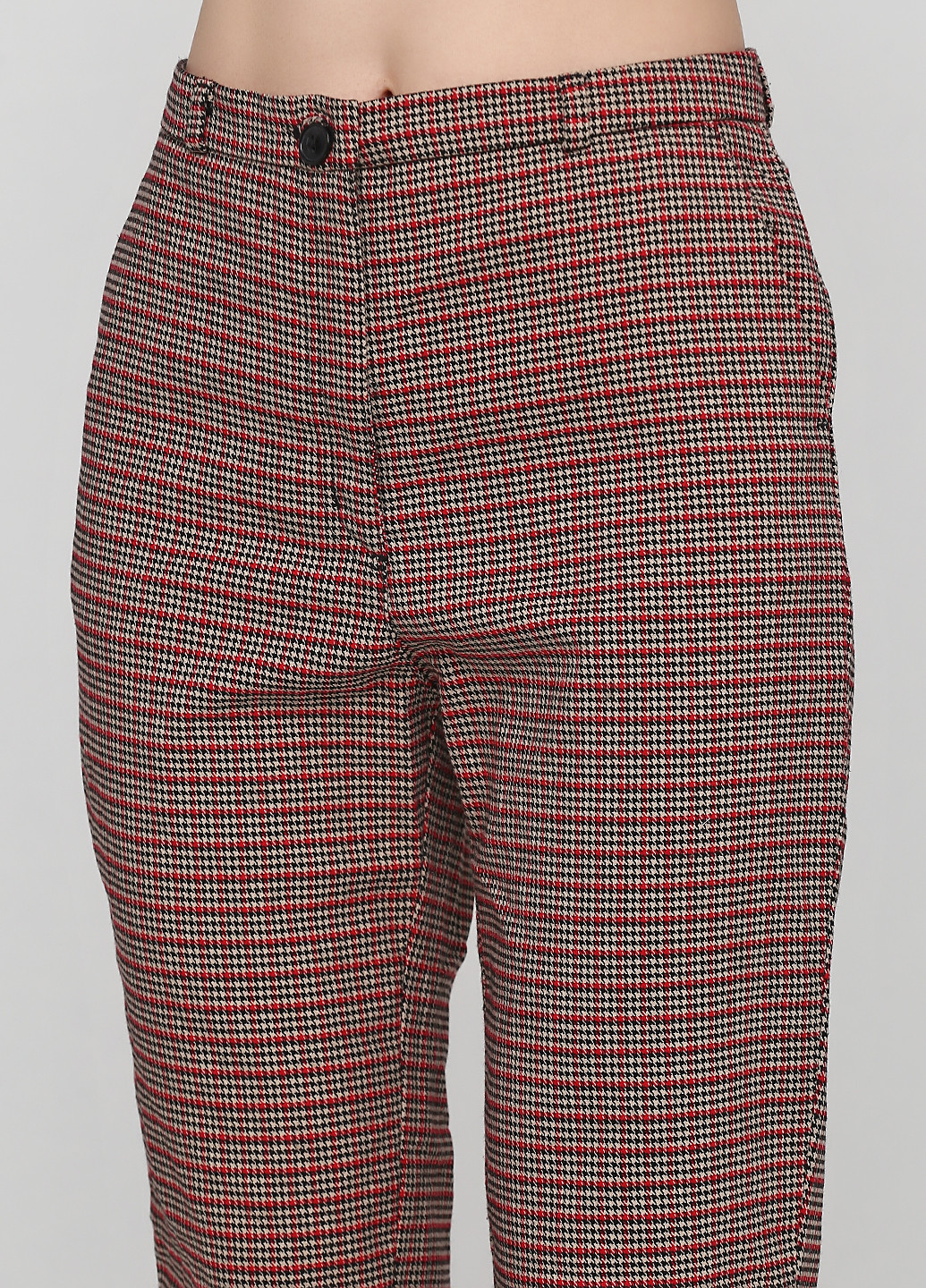 Комбинированные кэжуал демисезонные классические брюки Monki
