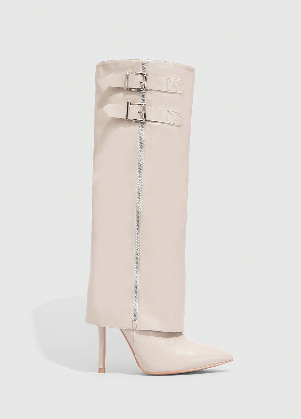 Осенние сапоги SHEIN с молнией, с пряжкой