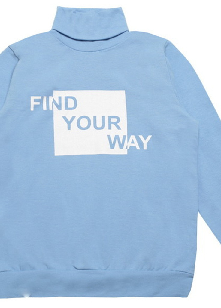 Блакитний демісезонний дитячий светр для хлопчика sv-19-35-1 *написи* Габби