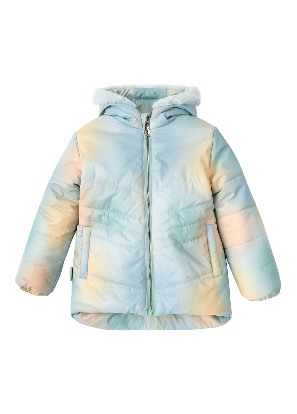 Светло-голубая зимняя куртка Одягайко