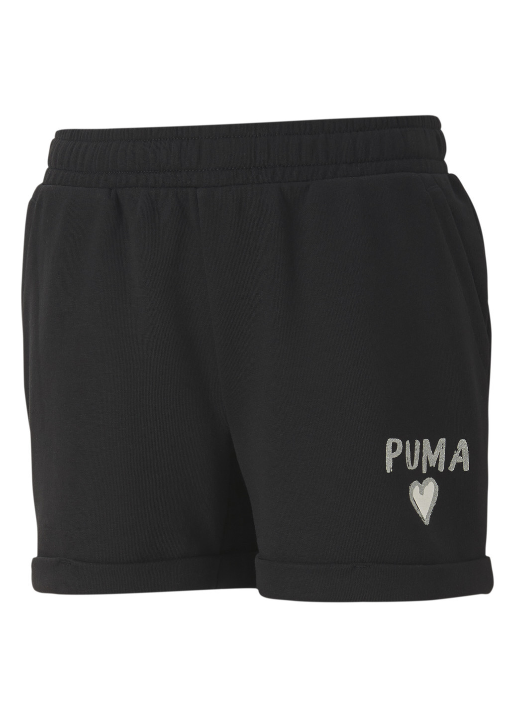 Детские шорты Alpha Shorts Puma чёрные спортивные