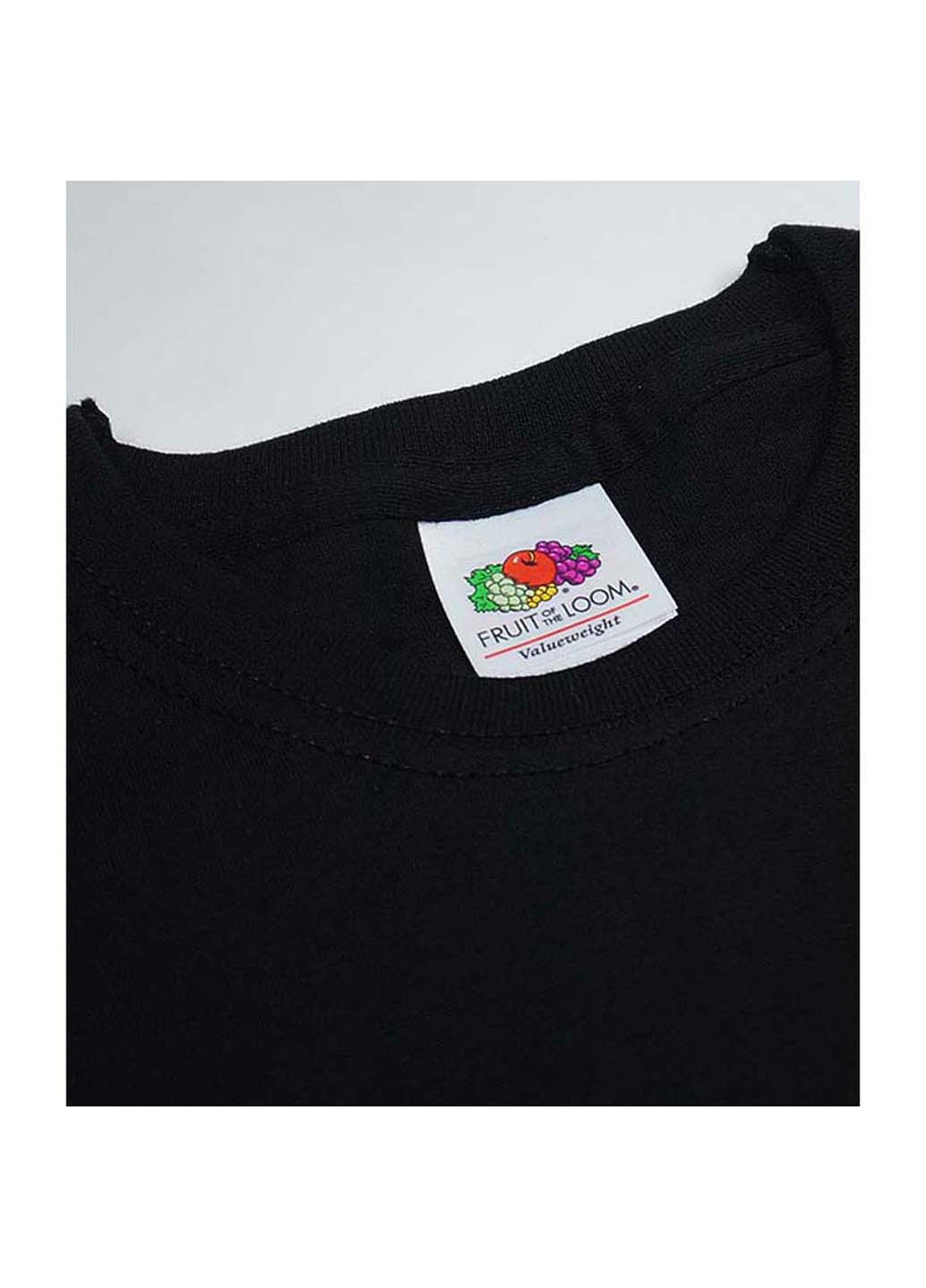Чорна демісезонна футболка Fruit of the Loom 61007036164