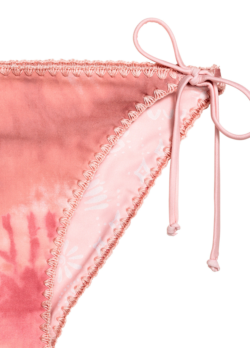 Розовые купальные трусики с абстрактным узором H&M