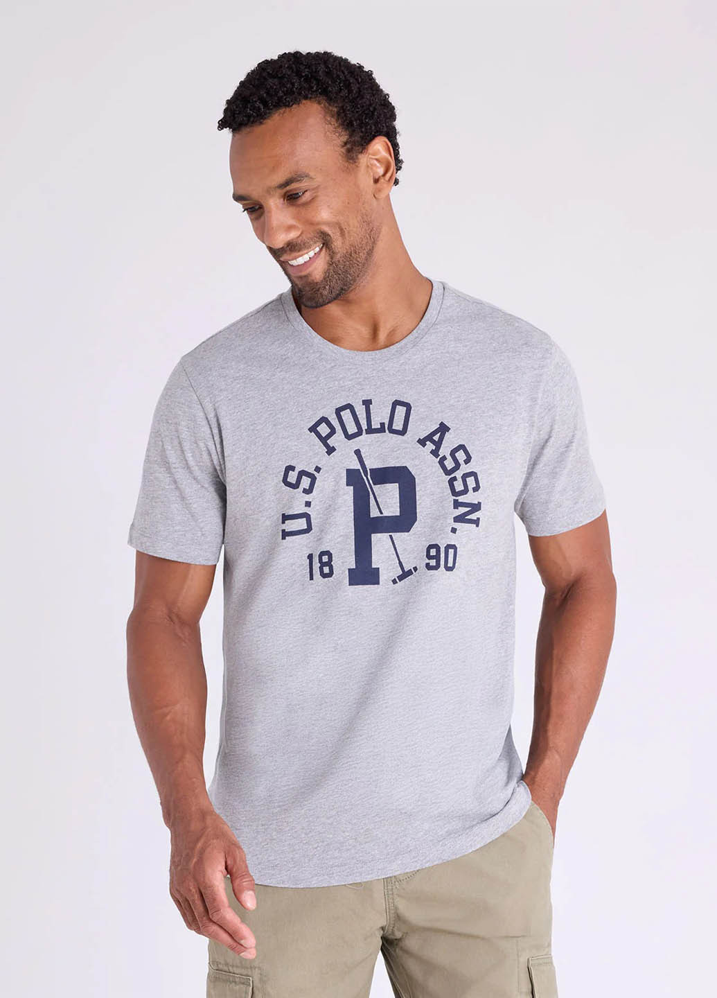 Серая футболка U.S. Polo Assn.