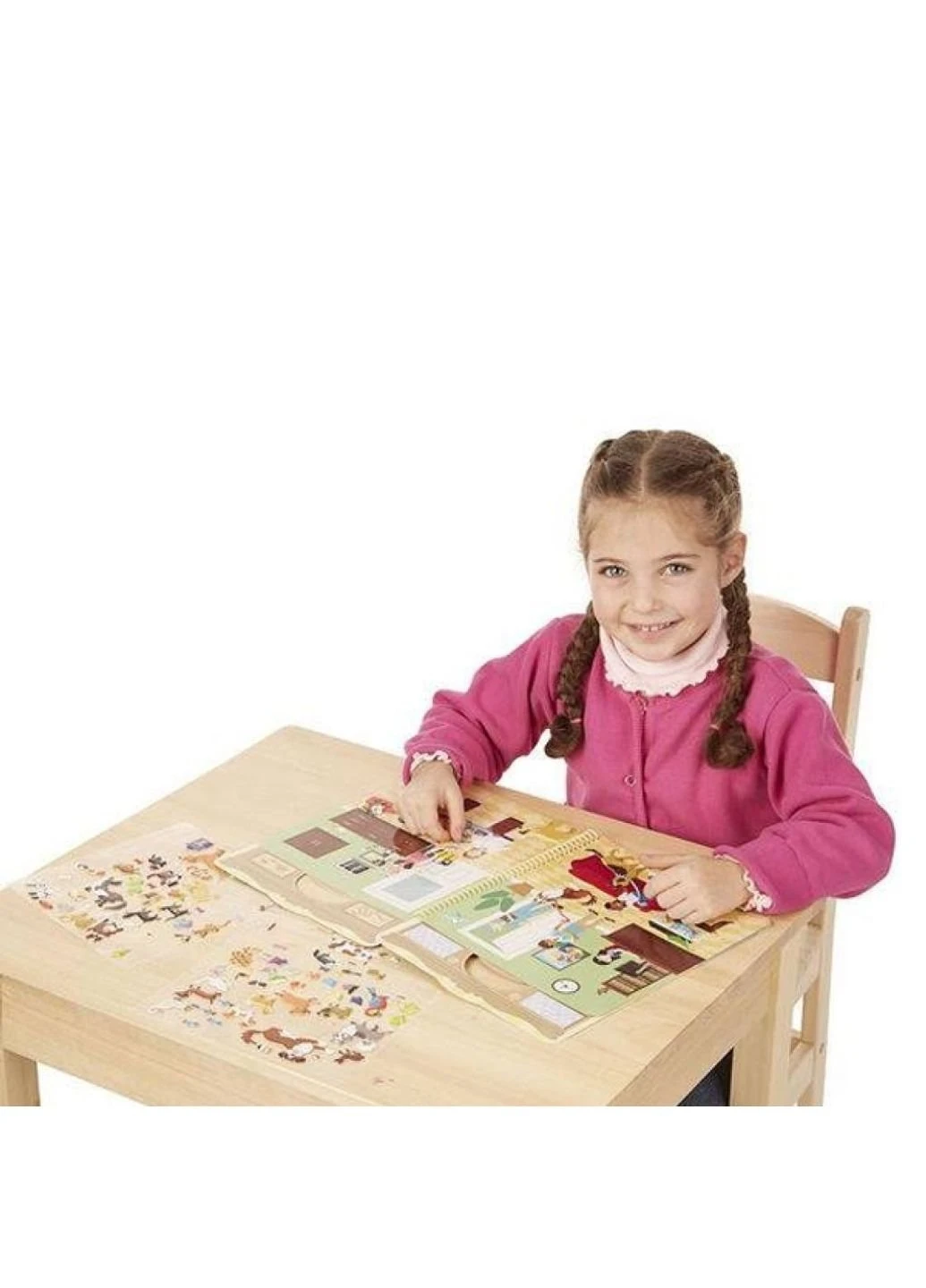 Набор для творчества Объемные многоразовые наклейки Дом для животных (MD19429) Melissa&Doug (254069552)