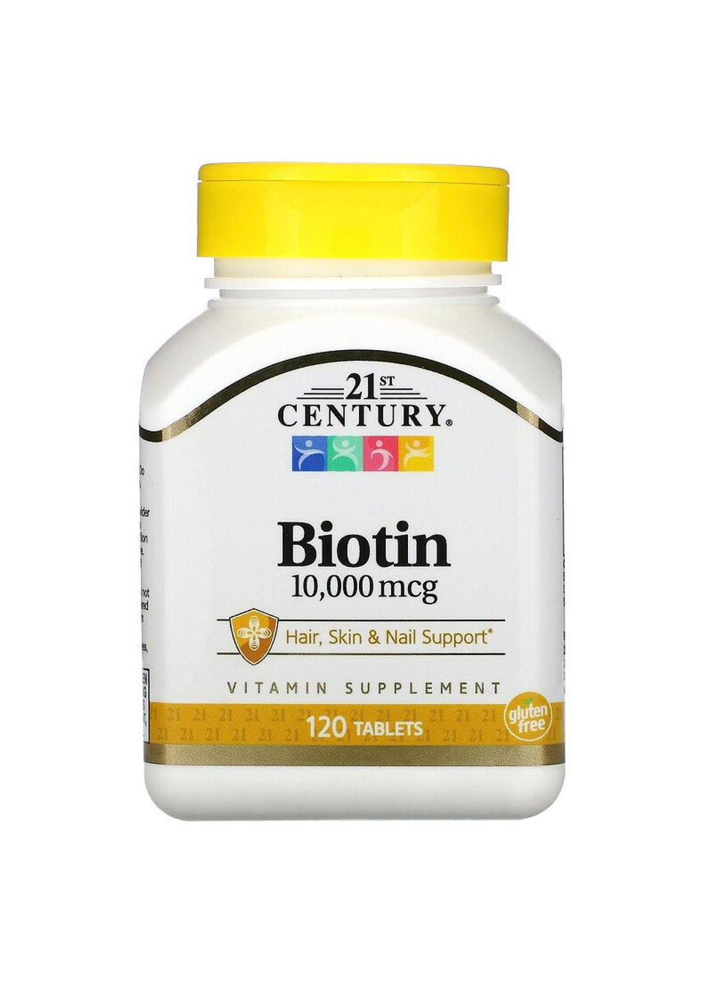 Біотин Biotin 10000 mcg 120 таблеток 21st Century (255408568)
