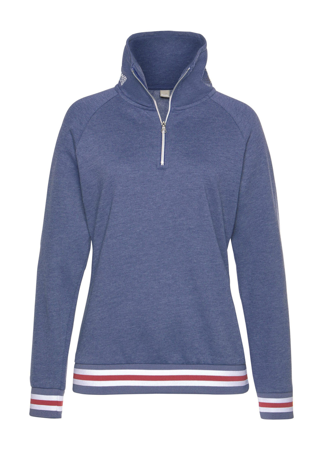 Синій світшот Bench меланж без декору (186375466)