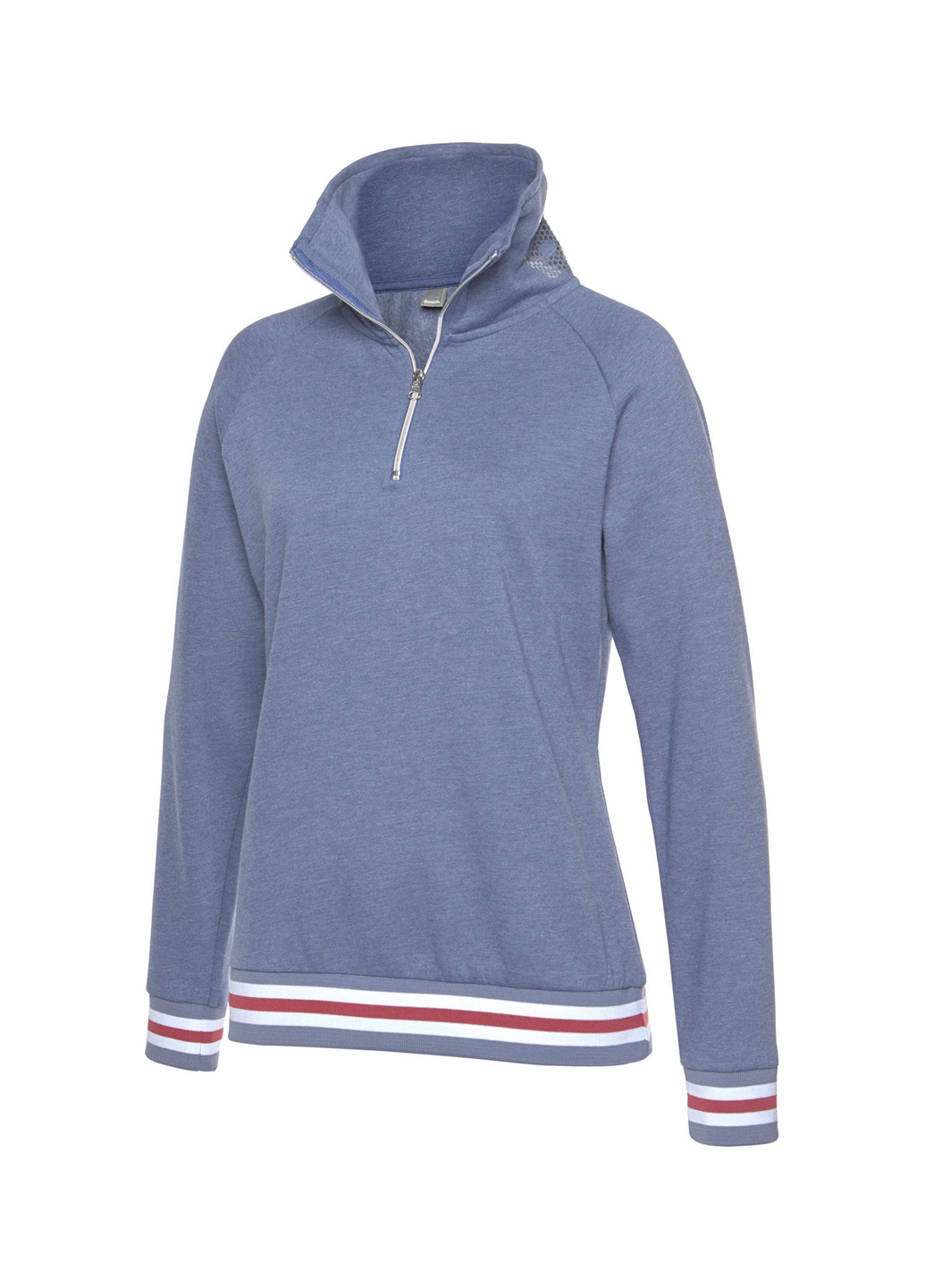 Синій світшот Bench меланж без декору (186375466)