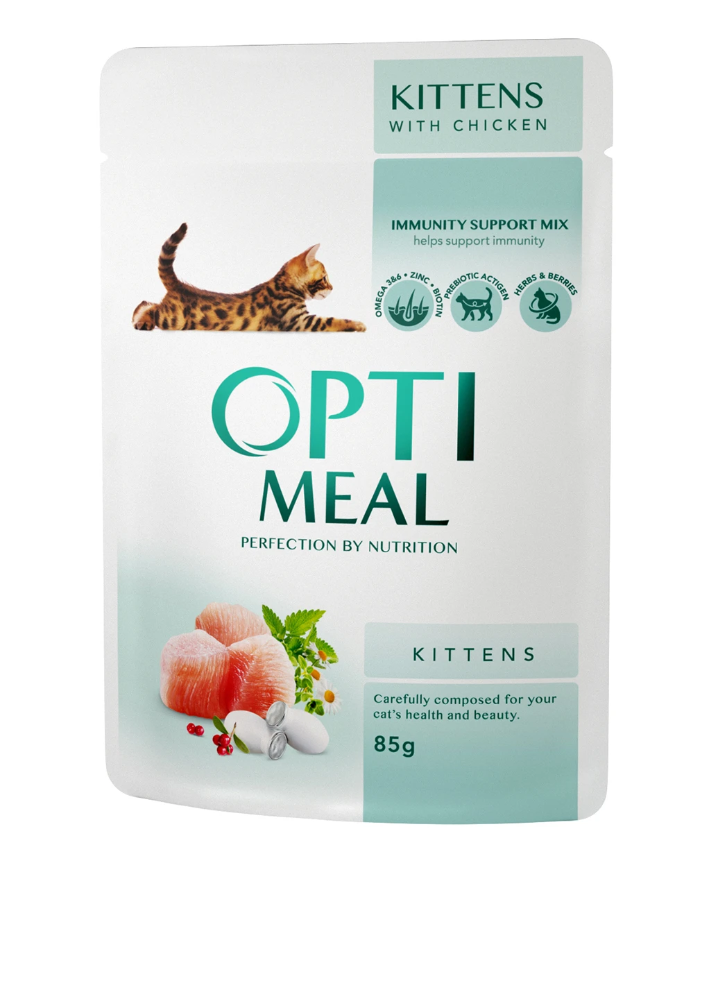 Консерва для котят с курицей, 85 г Optimeal (140312078)