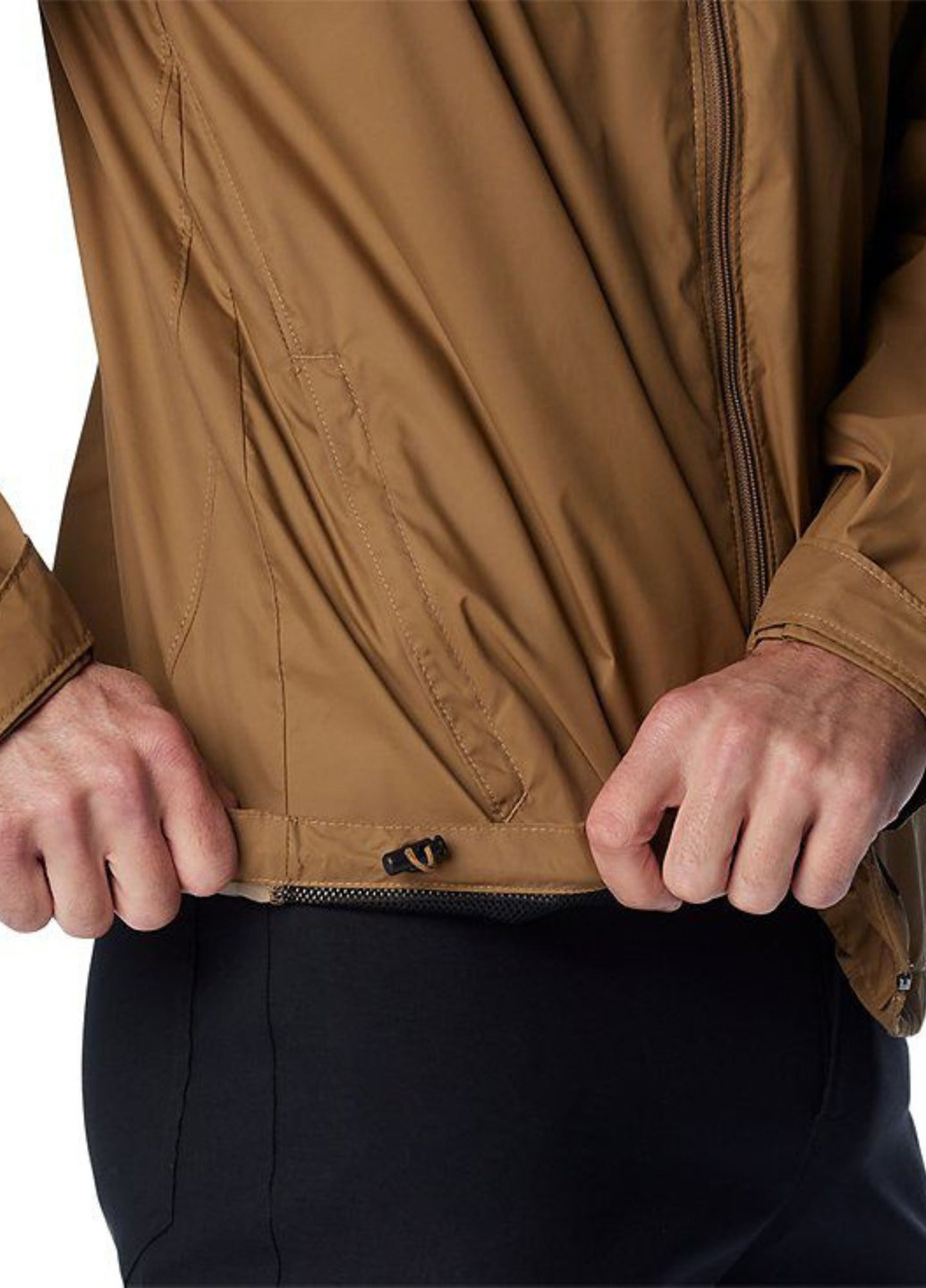 Коричневая демисезонная ветровка Columbia