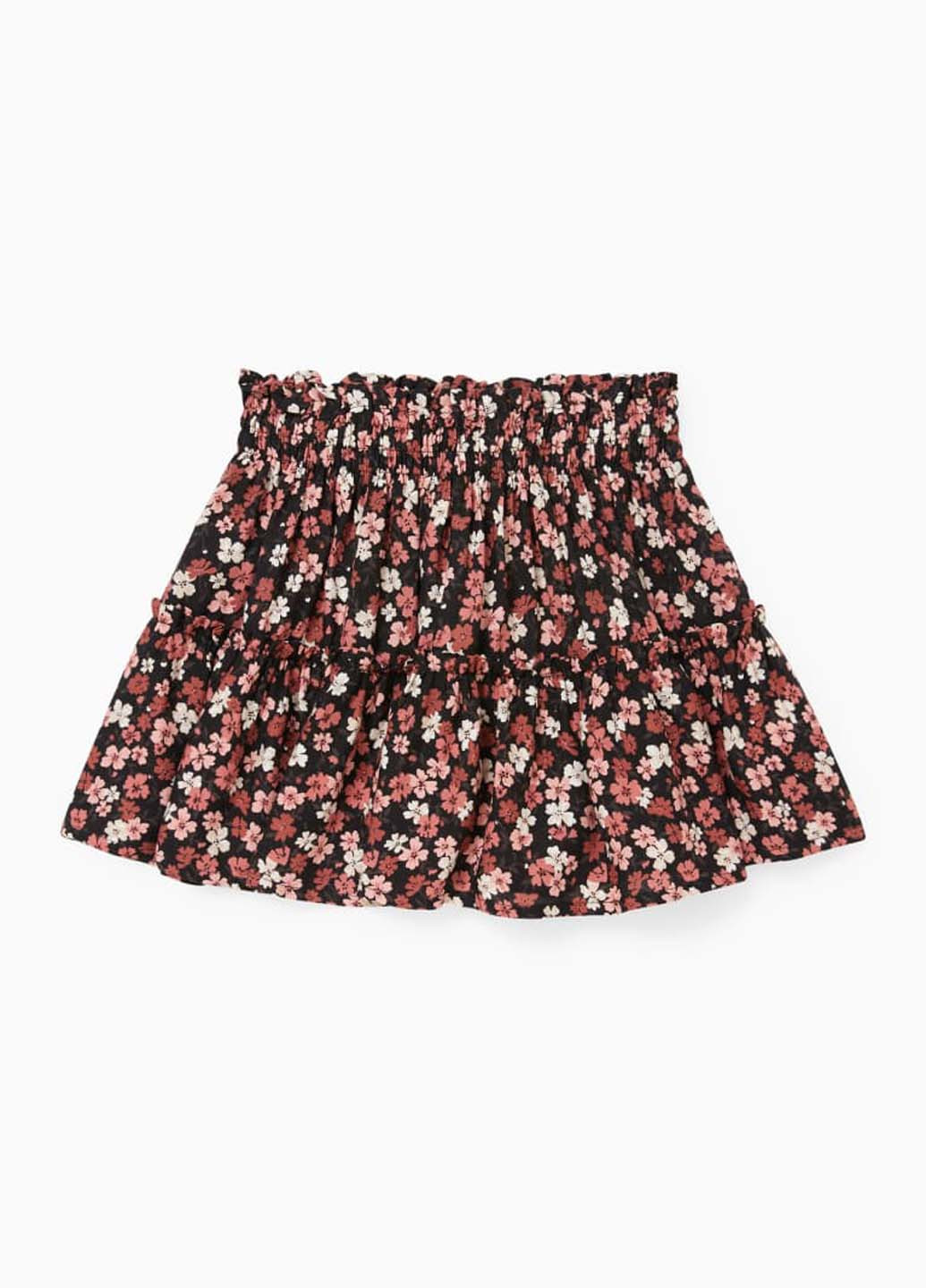 Разноцветная кэжуал цветочной расцветки юбка C&A клешированная