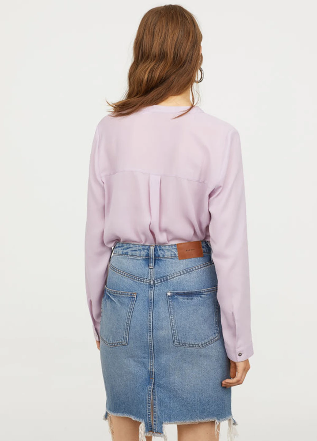 Лілова блуза H&M