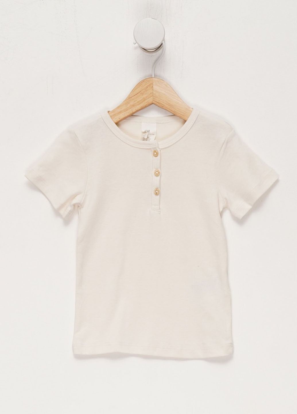 Кремовая демисезонная футболка H&M