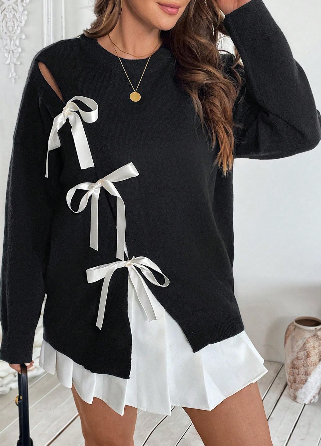 Черный демисезонный джемпер джемпер SHEIN