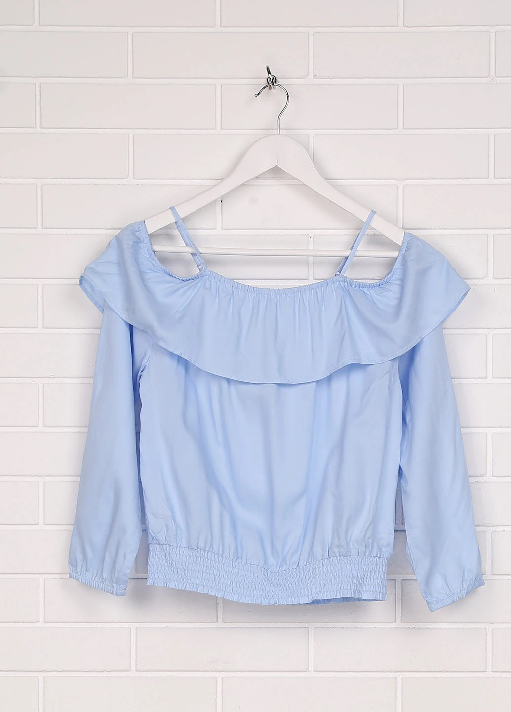 Голубая блузка H&M летняя