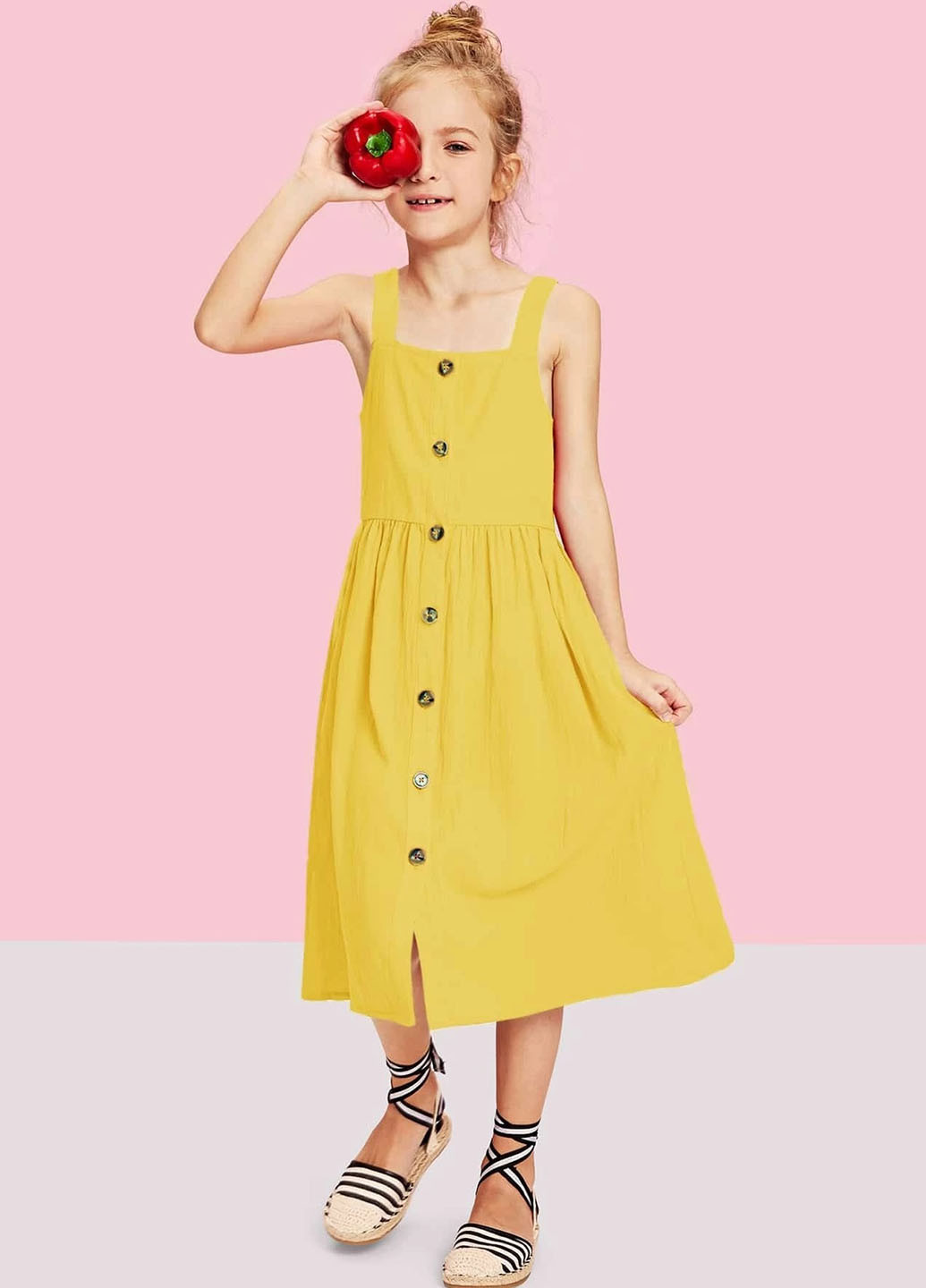 Жёлтое платье SHEIN (253396486)