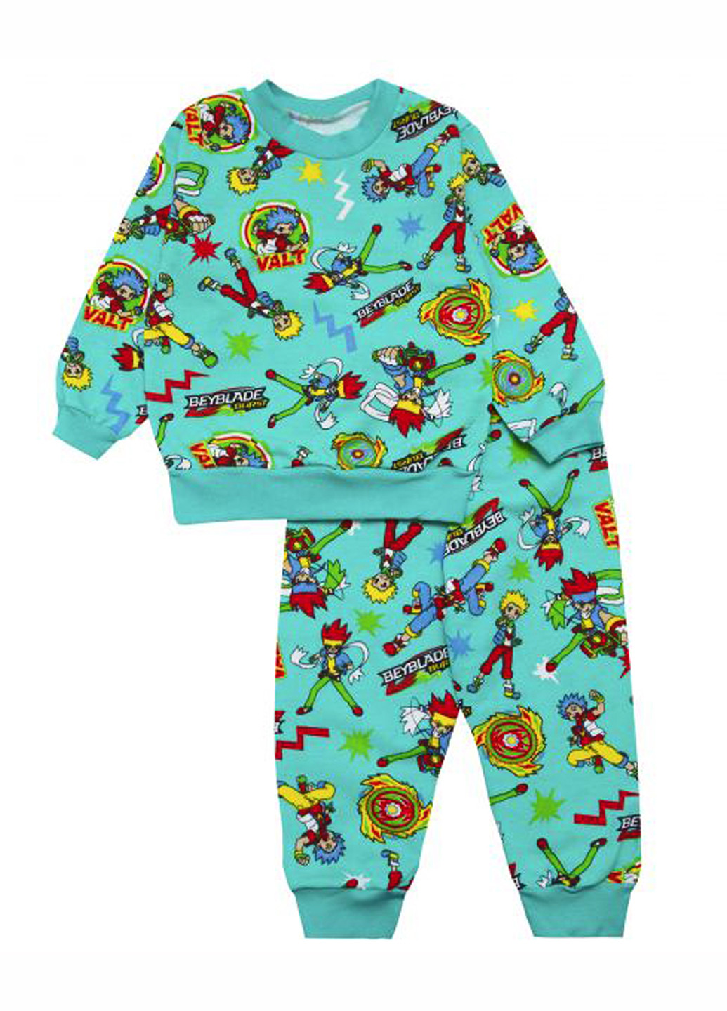 Бирюзовая всесезон пижама (свитшот, брюки) BabiesBerries
