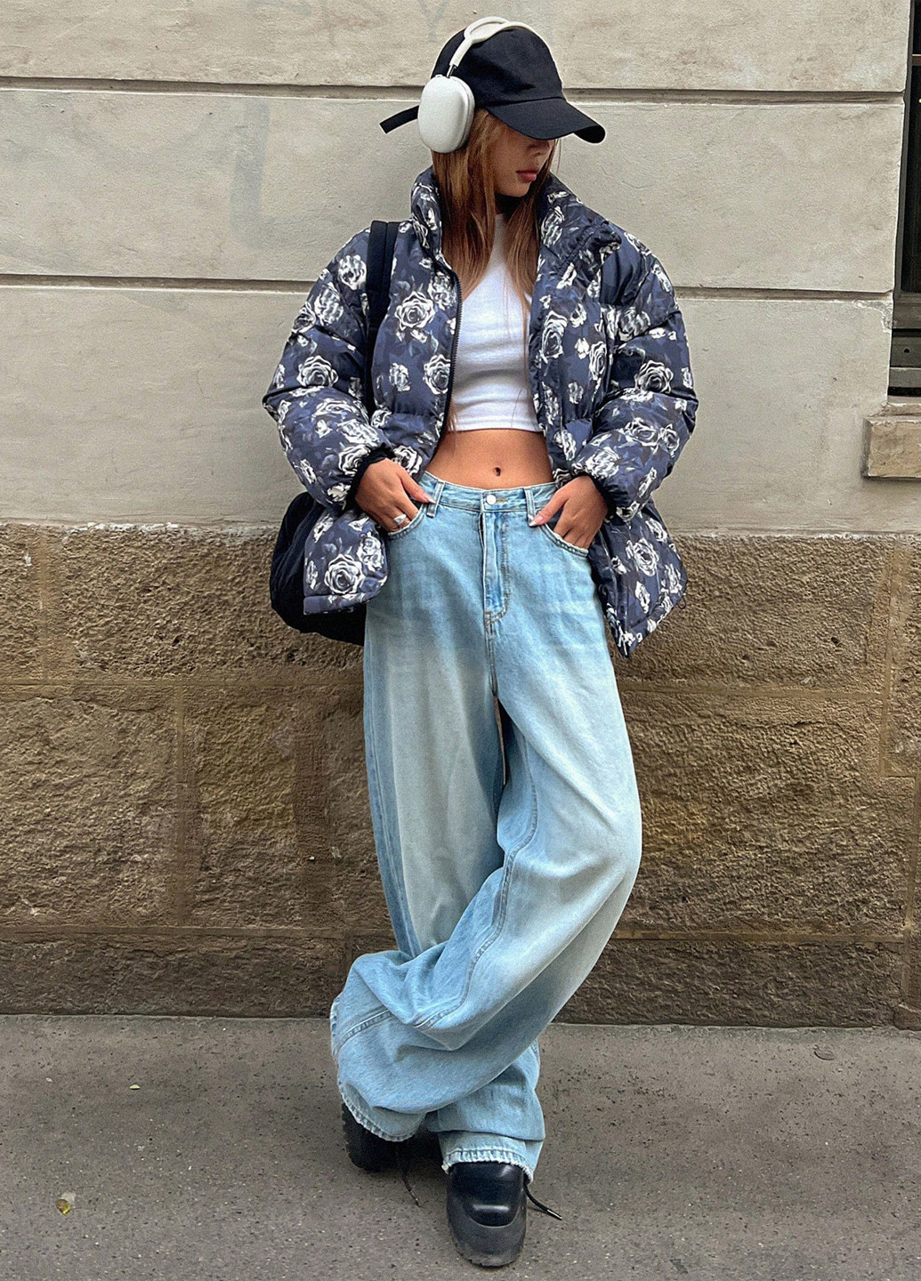 Темно-сіра зимня куртка SHEIN