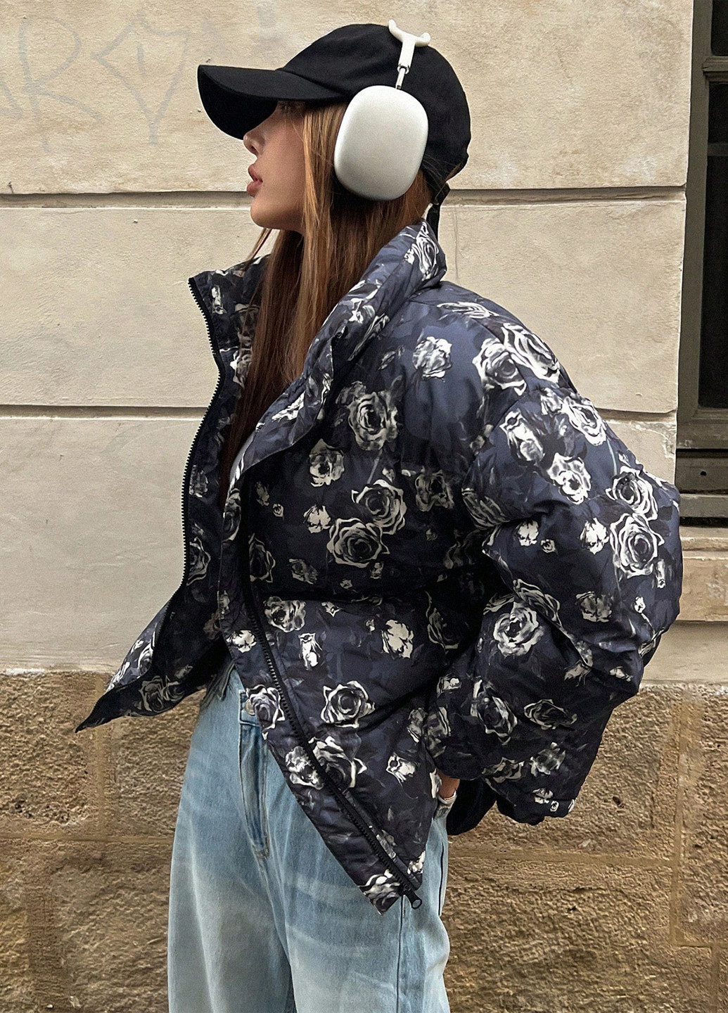 Темно-сіра зимня куртка SHEIN