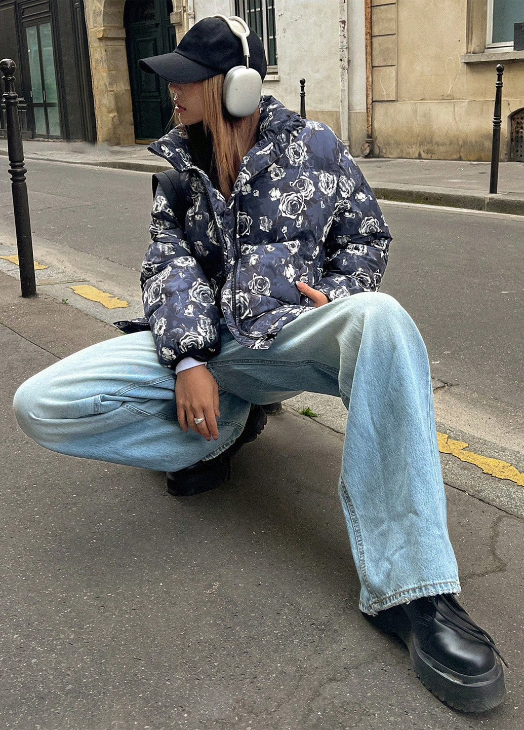 Темно-сіра зимня куртка SHEIN