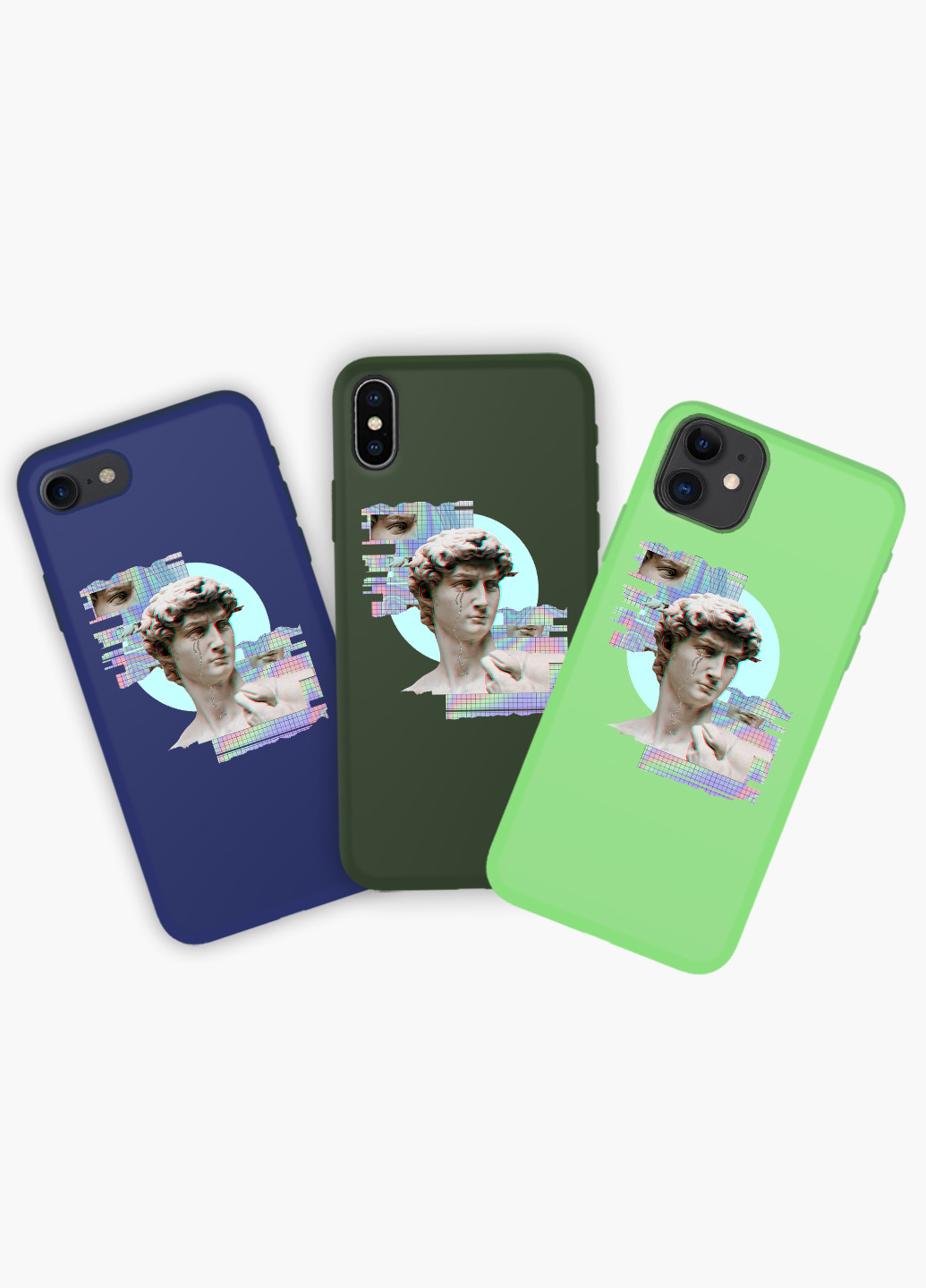 Чехол силиконовый Apple Iphone X Давид Ренессанс (David Renaissance) (6129-1584) MobiPrint (219518181)