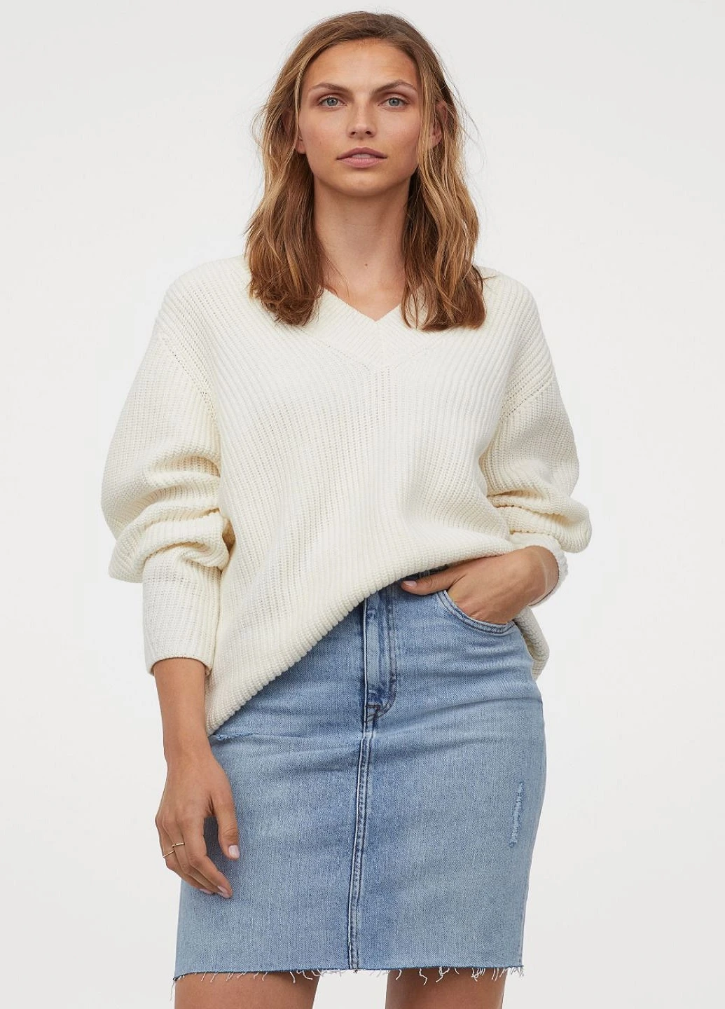 Голубая юбка H&M