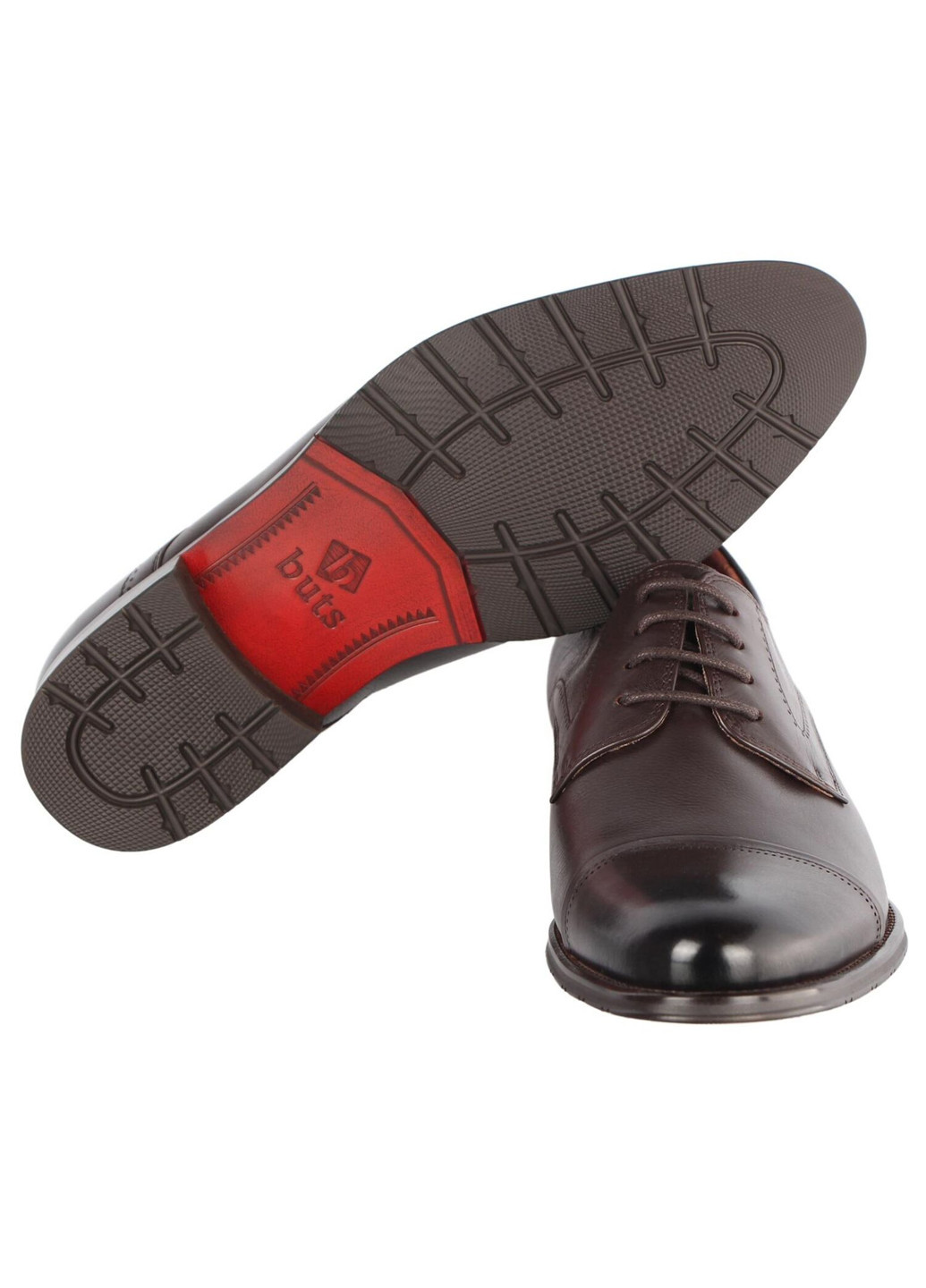 Коричневые мужские классические туфли 196399 Buts на шнурках