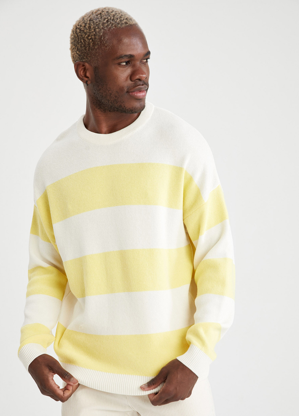 Желтый демисезонный свитер джемпер DeFacto