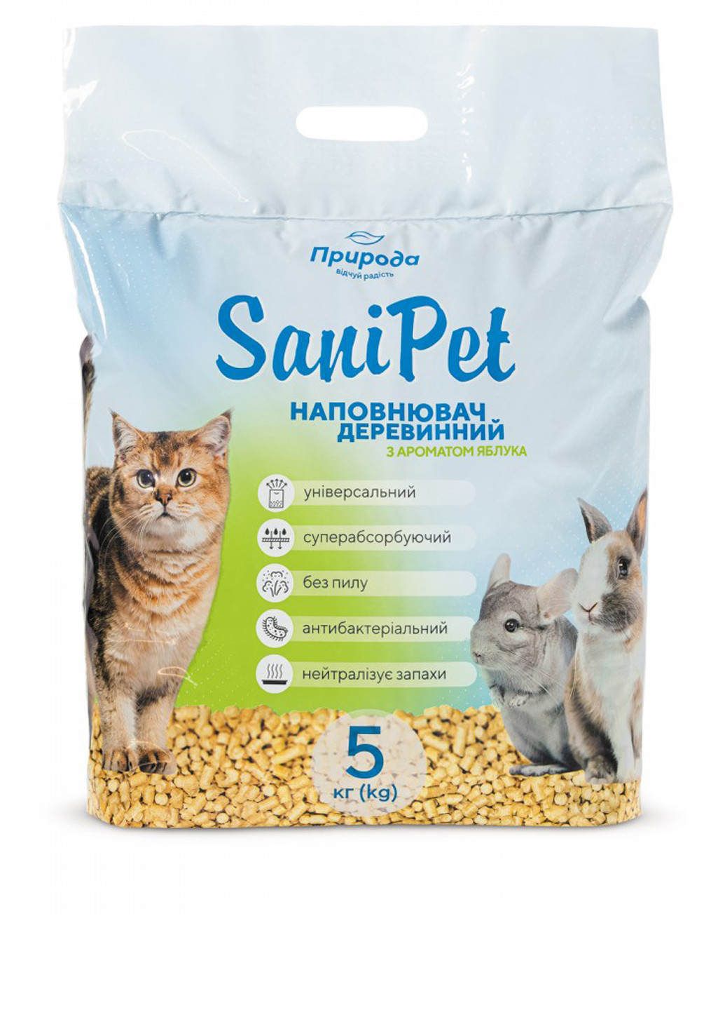 Наполнитель древесный, 5 кг Природа (251150001)