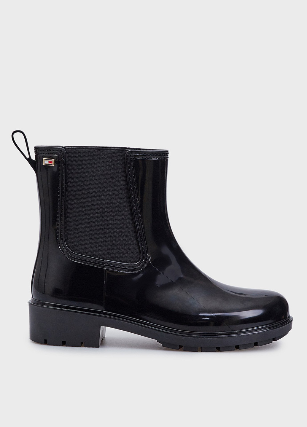 Черные резиновые сапоги Tommy Hilfiger
