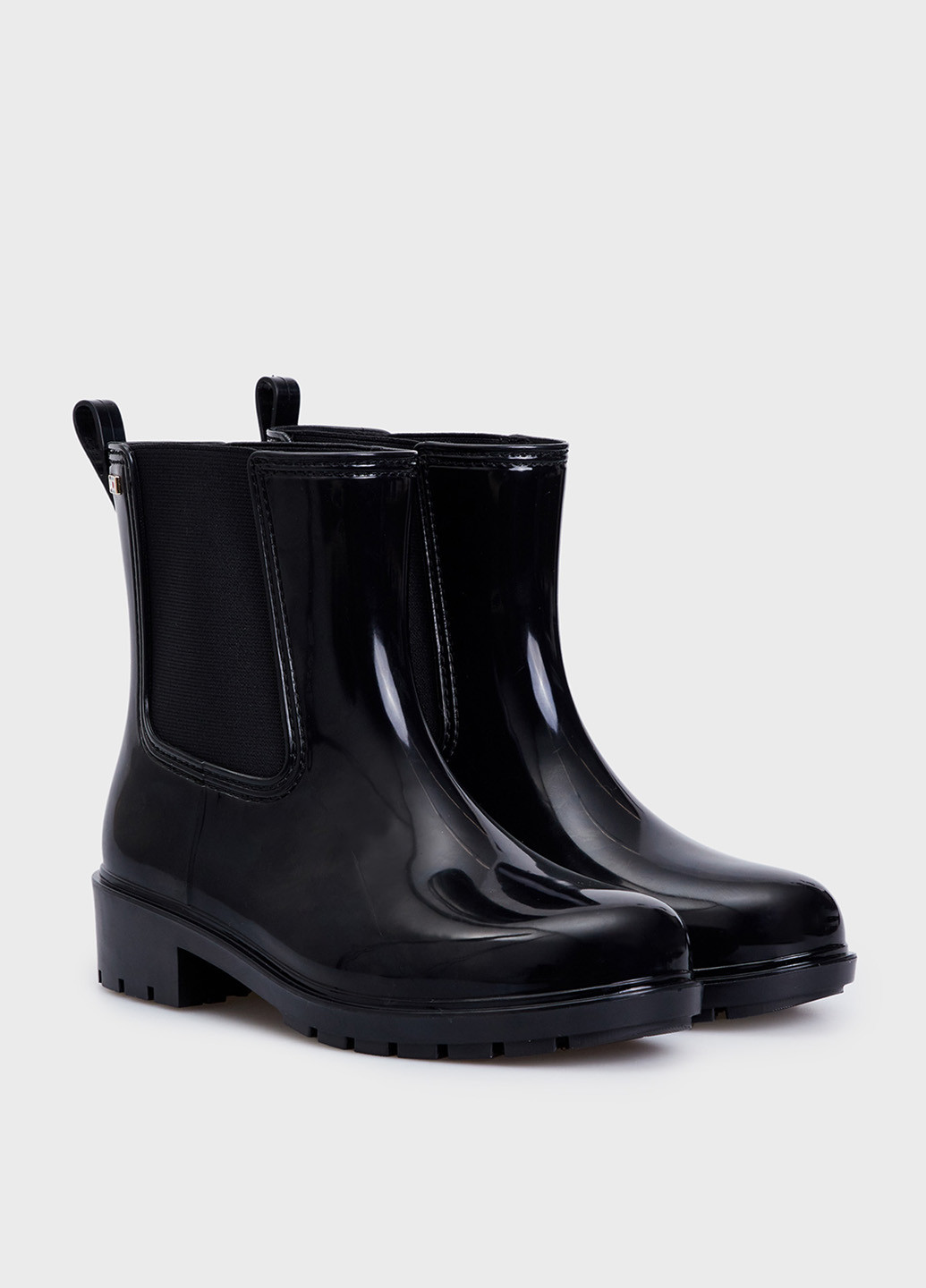 Черные резиновые сапоги Tommy Hilfiger
