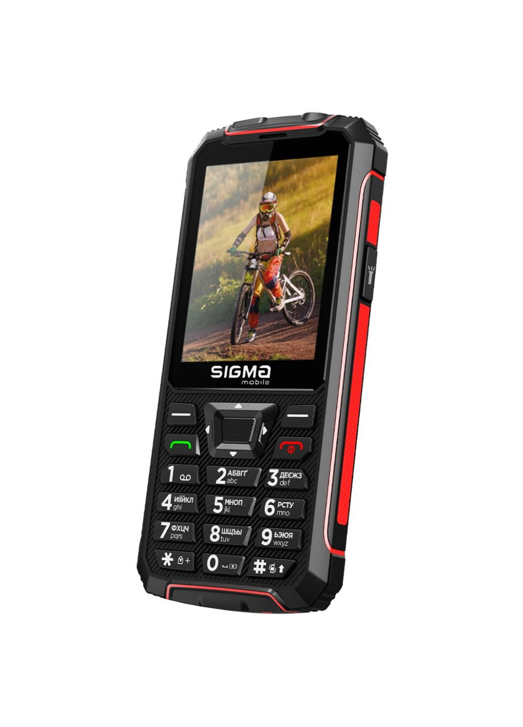 Мобільний телефон (4827798122129) Sigma x-treme pr68 black red (253507617)