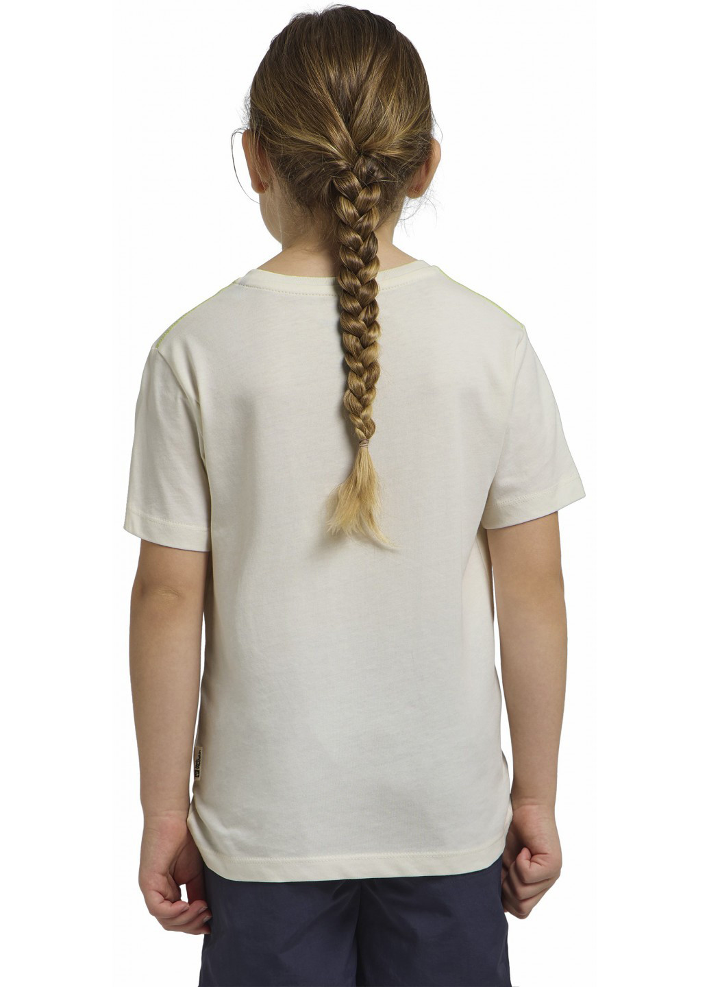 Белая летняя футболка Jack Wolfskin GRAPHIC COTTON T KIDS