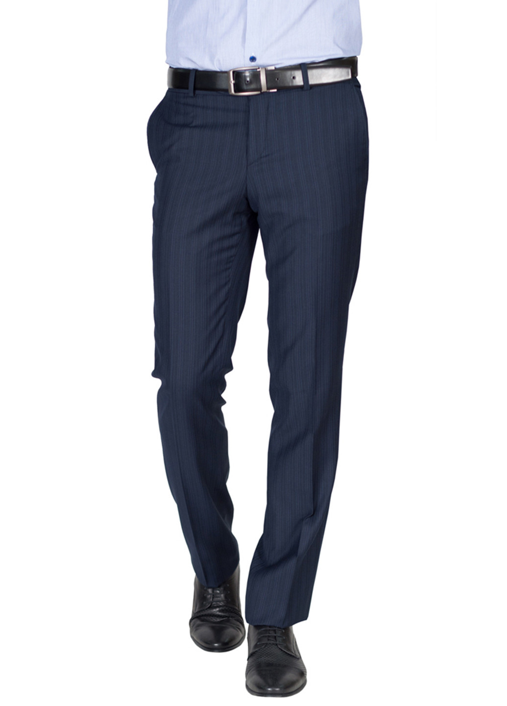 Темно-синие кэжуал демисезонные прямые брюки Gregory Arber