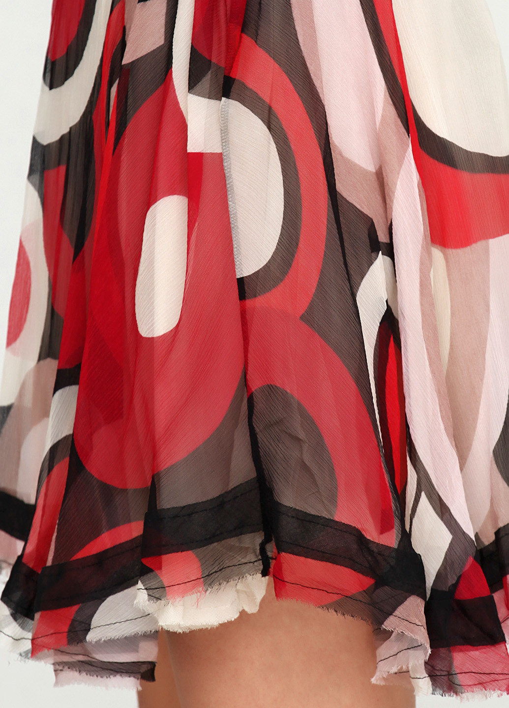 Красная кэжуал с абстрактным узором юбка Patrizia Pepe мини