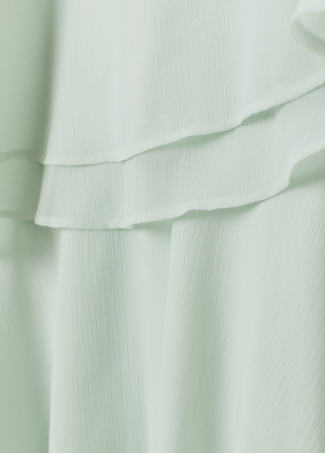 М'ятна коктейльна сукня з відкритими плечима H&M однотонна