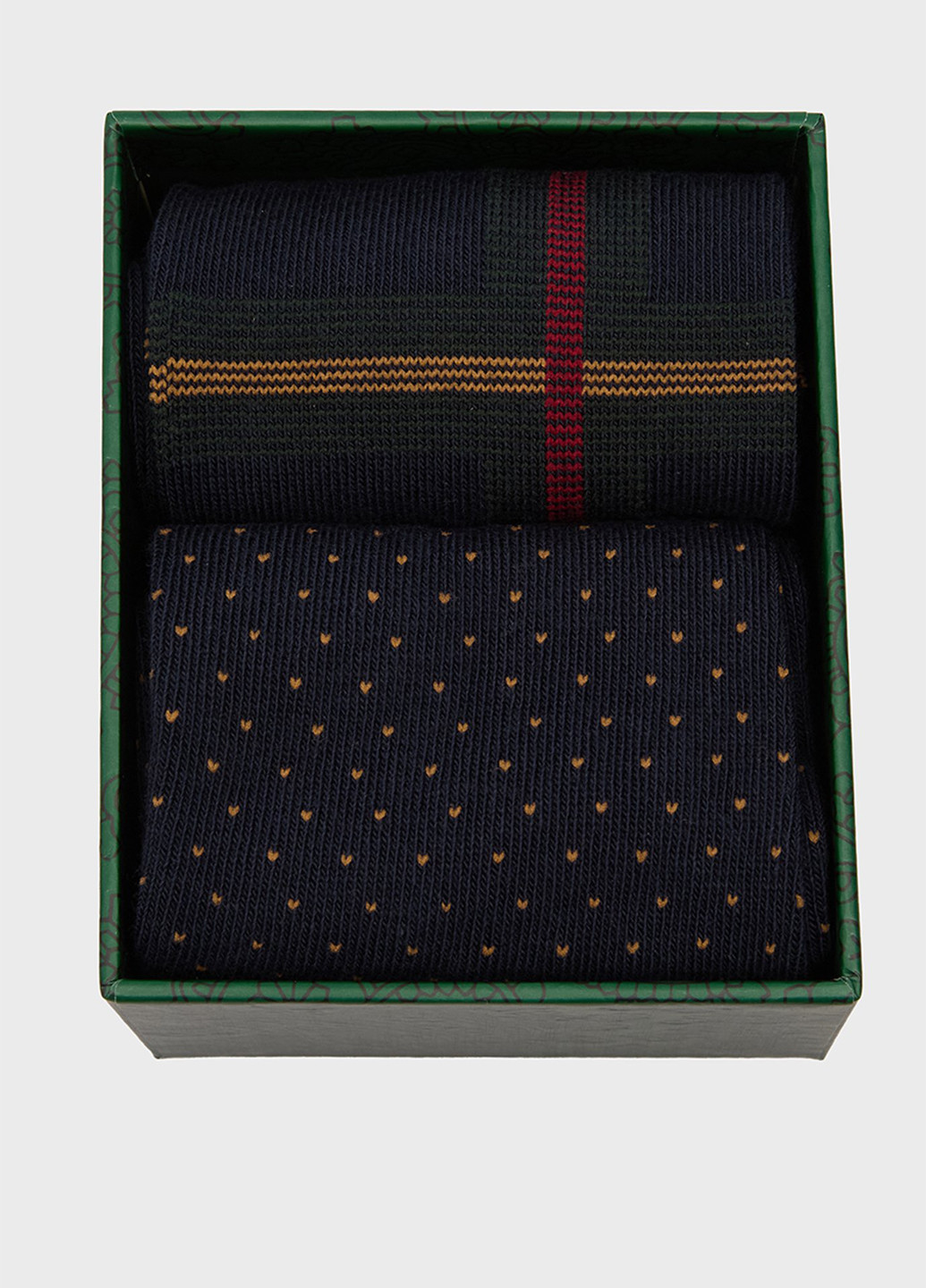 Тёмно-синие носки (2 пары) Gant рисунки (347295499)