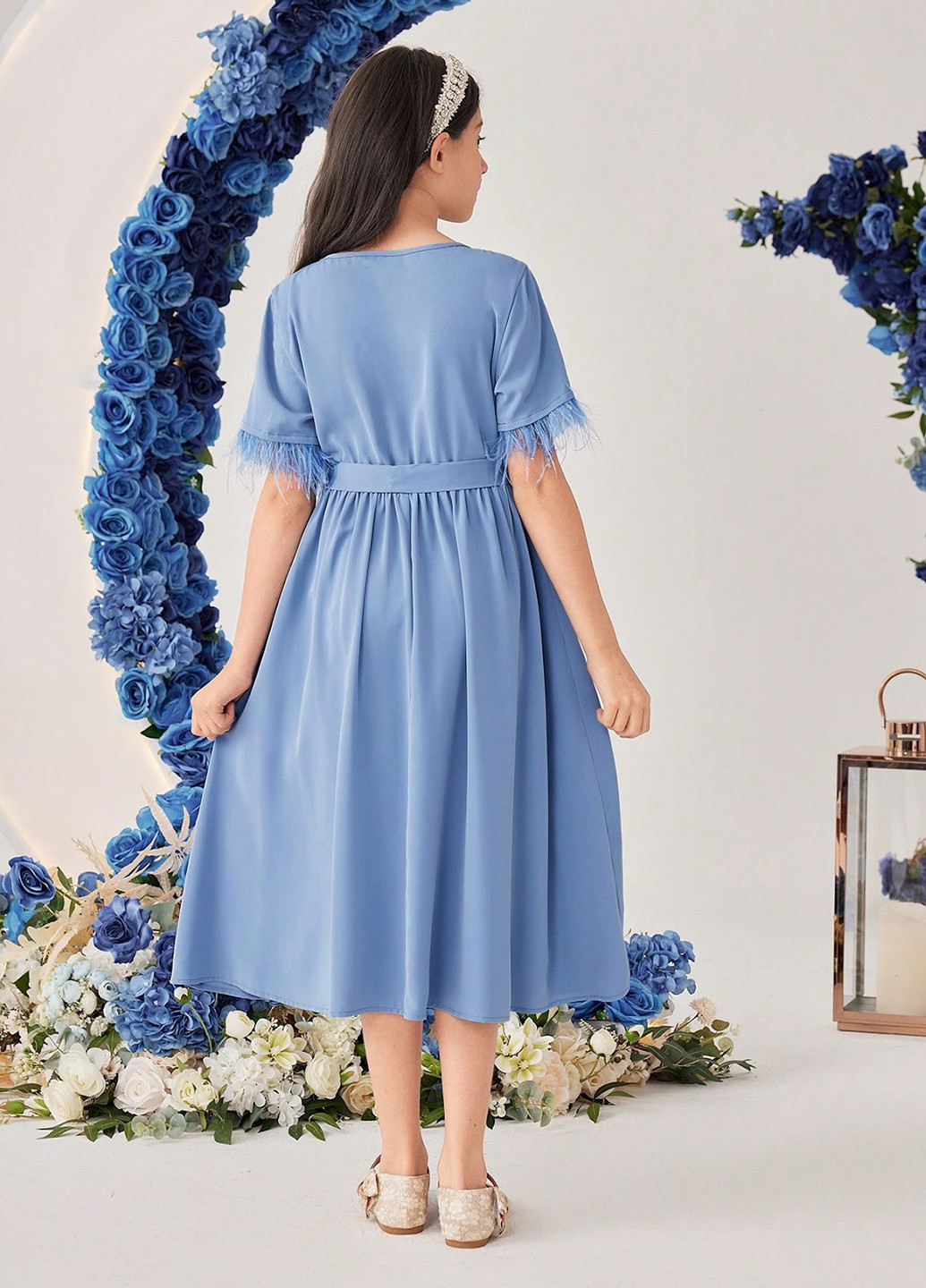 Голубое платье SHEIN (323639203)