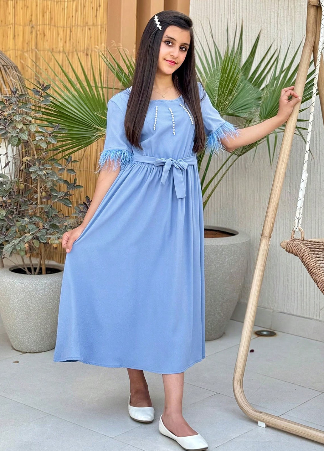 Голубое платье SHEIN (323639203)