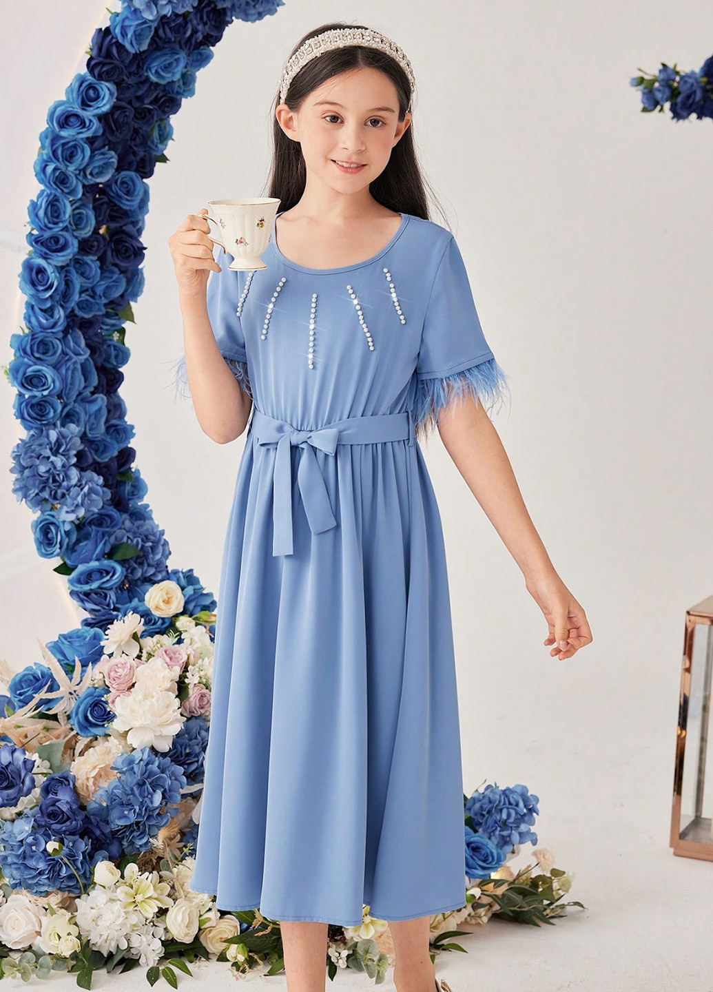 Голубое платье SHEIN (323639203)