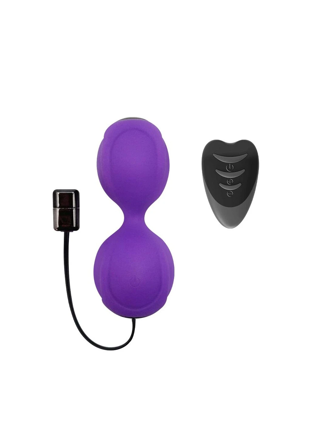 Вагінальні кульки з вібрацією Kegel Vibe Purple, діаметр 3,7 см Adrien Lastic (254885503)