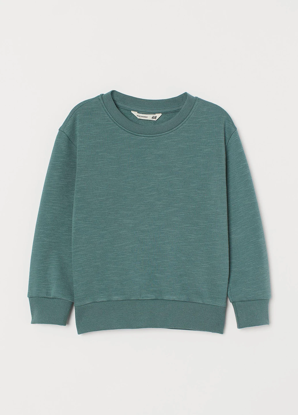 Зелений світшот H&M меланж без декору (252197327)