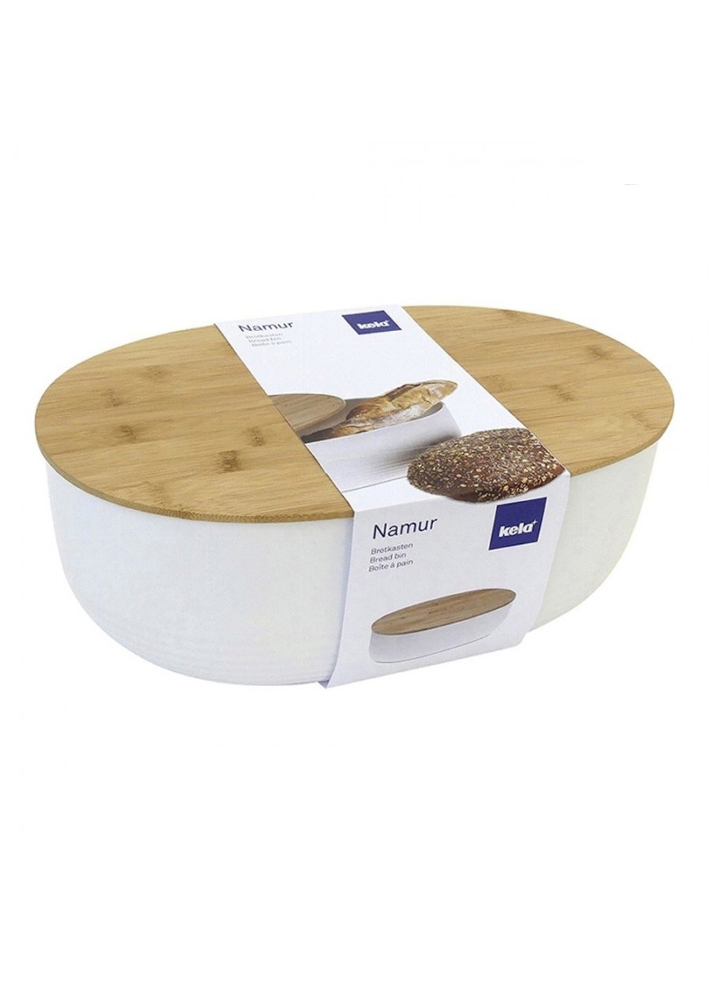 Хлебница Namur 12060 37,5х23х14 см белая Kela (254861078)