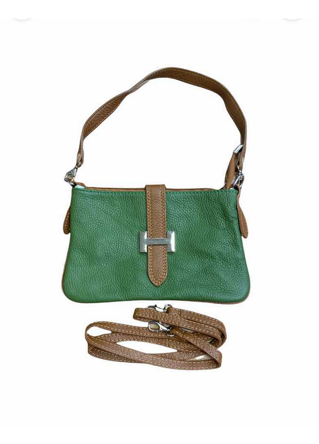 Сумка Italian Bags однотонна зелена кежуал