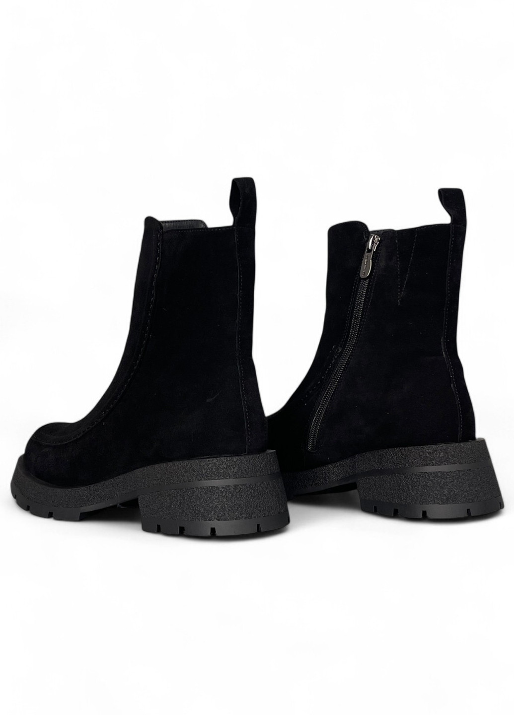 Зимние ботинки Melanda.M без декора из натуральной замши