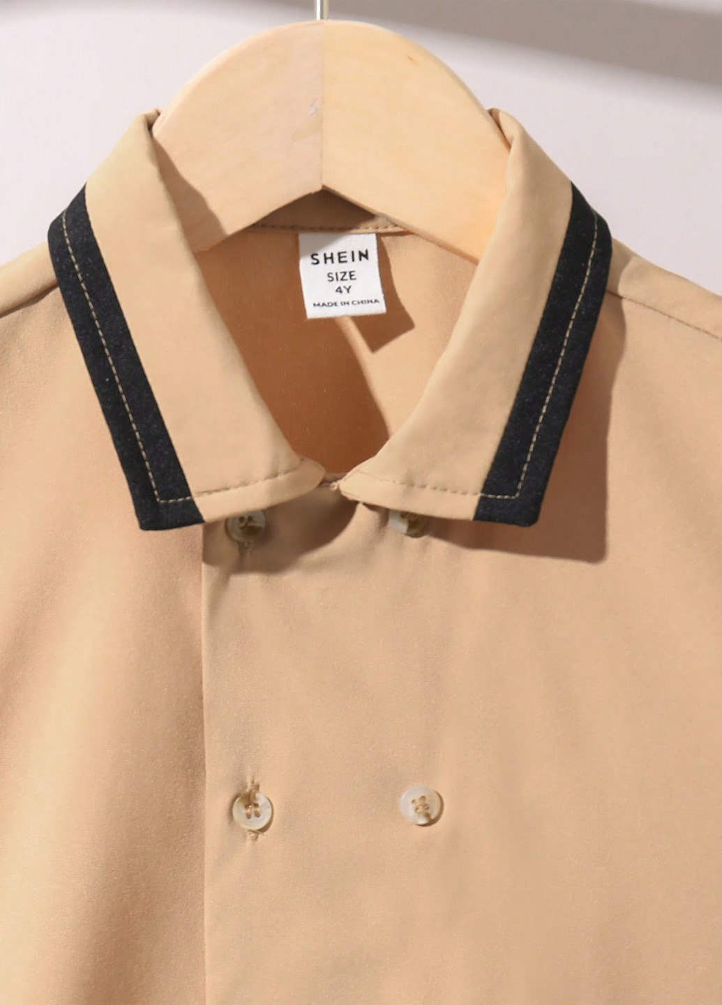 Комбінований літній костюм (сорочка, штани) брючний, з сорочкою SHEIN