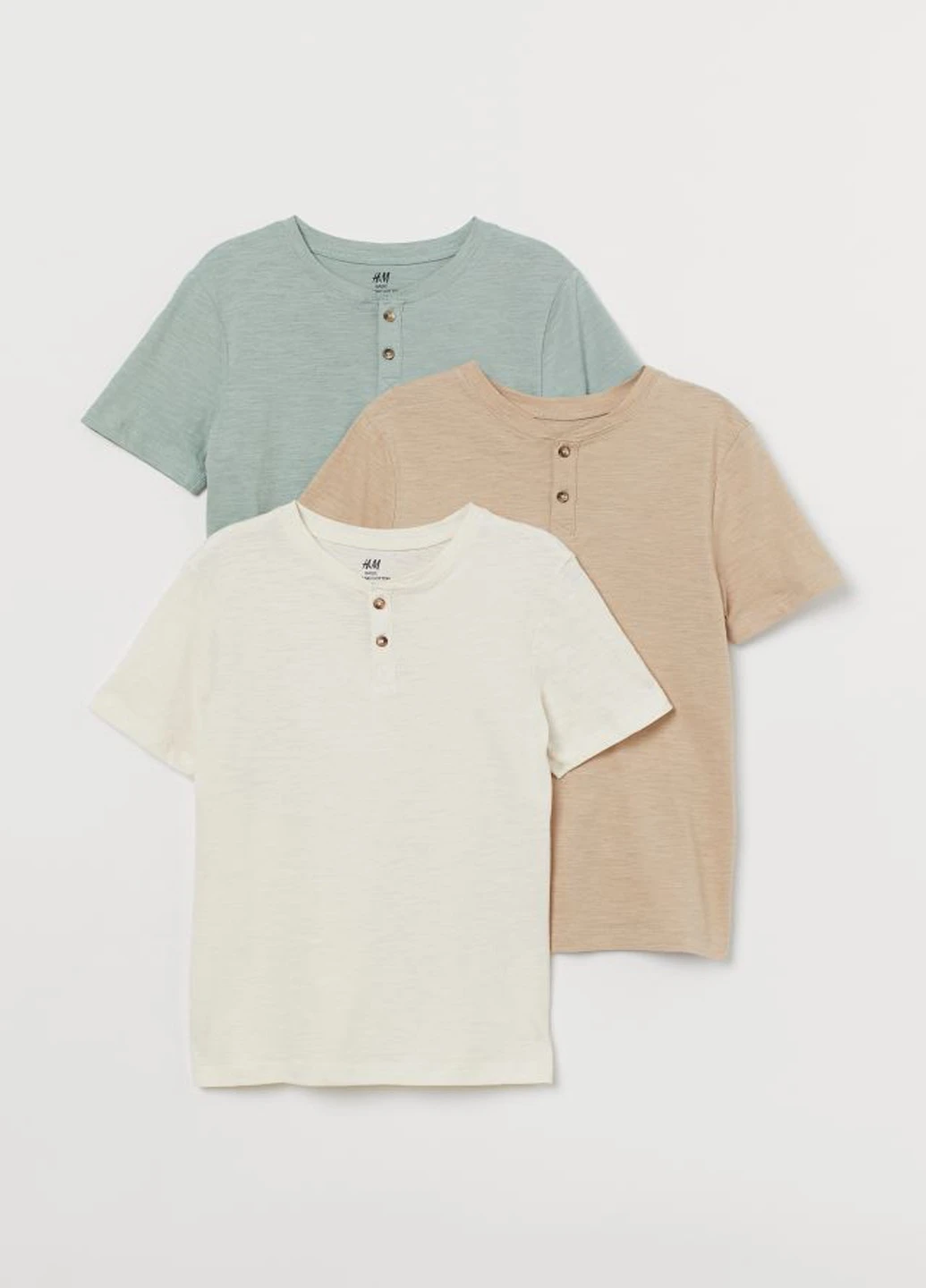 Комбінована літня футболка H&M