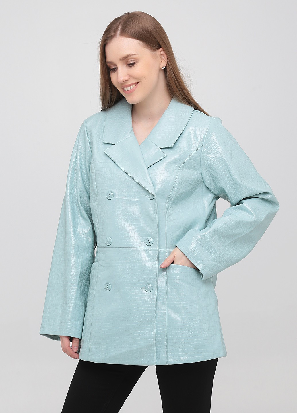 Светло-голубая демисезонная куртка куртка-пиджак Monki