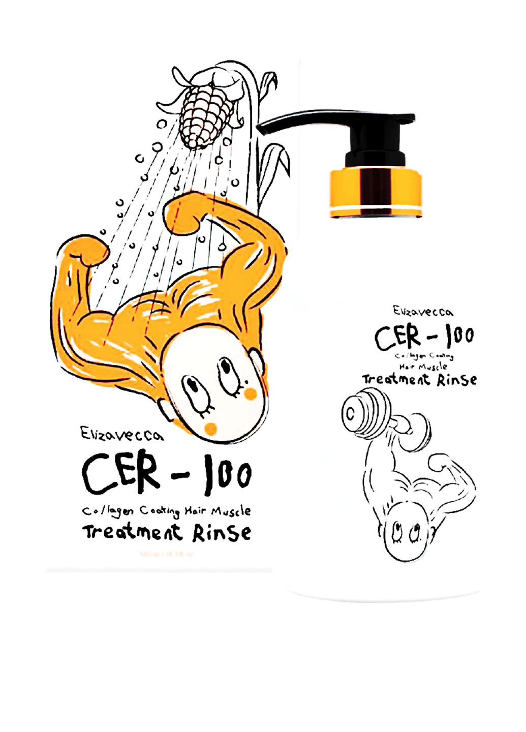 Бальзам-ополаскиватель CER-100 Collagen Coating Hair Muscle Treatment Rinse, 500 мл Elizavecca (197277367)