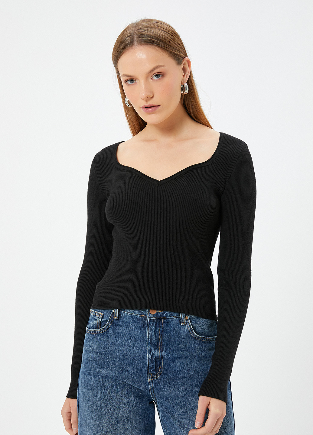 Чорний демісезонний светр KOTON